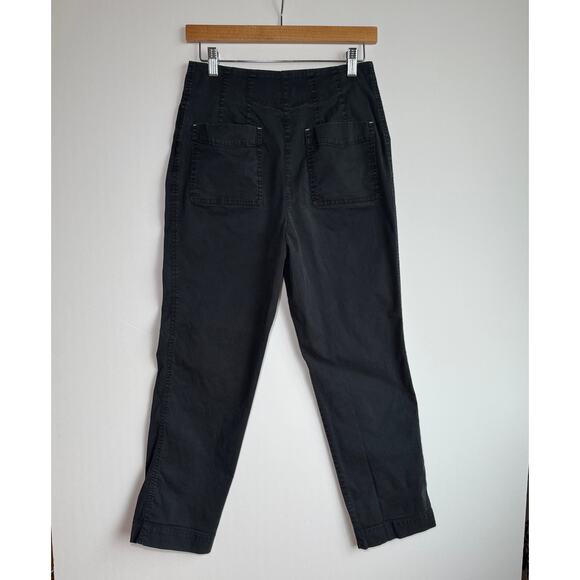 Anthropologie Maeve Cigarette Pants Black Size 8 - Picture 4 of 16